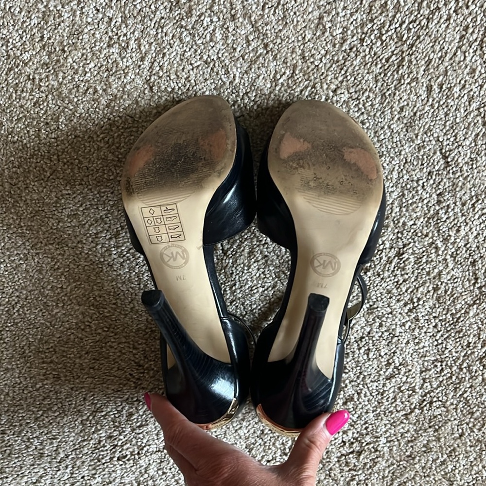 Michael Kors Black Strappy Heels - Picture 5 of 6